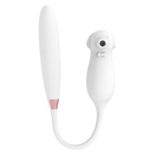 Wibrator Stymulator, wibrator-Elva Dual Purpose (white)