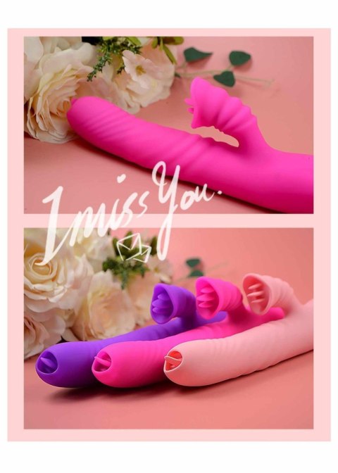 Boss Series Wibrator-Angelia USB 3 functions of thrusting / 20 vibrations Pink