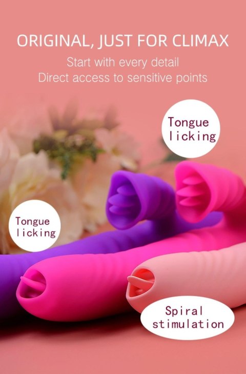 Boss Series Wibrator-Angelia USB 3 functions of thrusting / 20 vibrations Pink