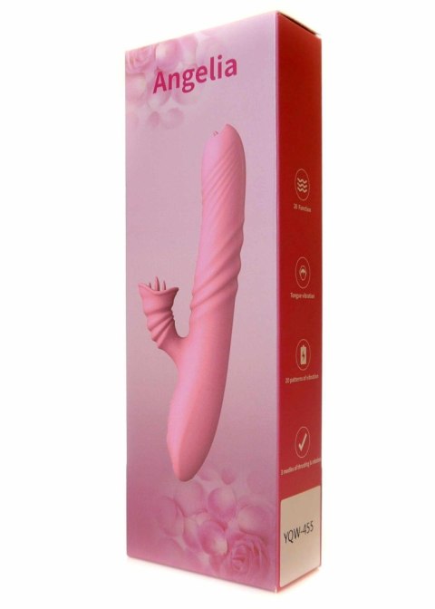 Boss Series Wibrator-Angelia USB 3 functions of thrusting / 20 vibrations Pink