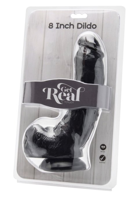 TOYJOY Dildo 8 inch with Balls Black