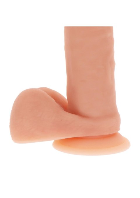 TOYJOY Silicone Dildo 8 Inch w Balls Light skin tone