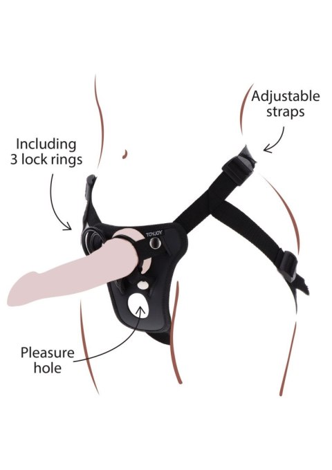 TOYJOY Strap-On Pleasure Harness Black