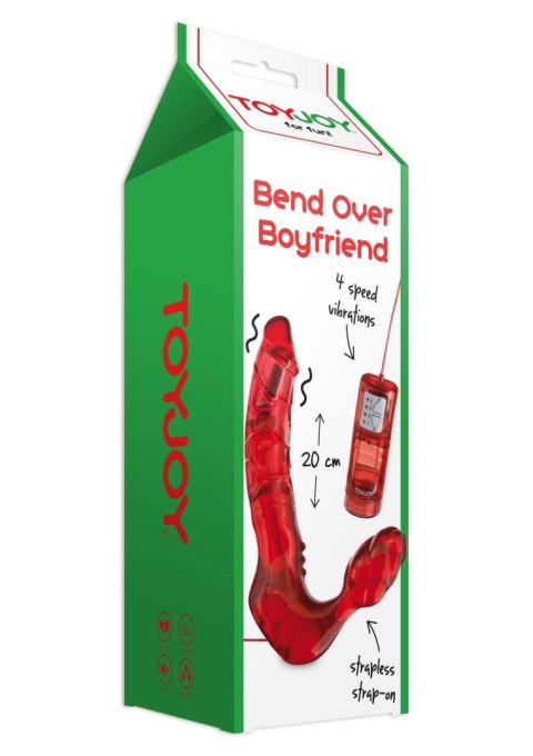 TOYJOY Bend Over Boyfriend Vibrator Red