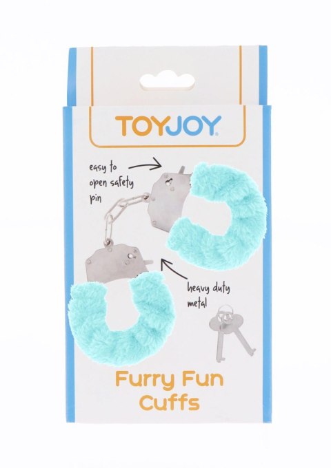 TOYJOY Furry Fun Cuffs Aqua