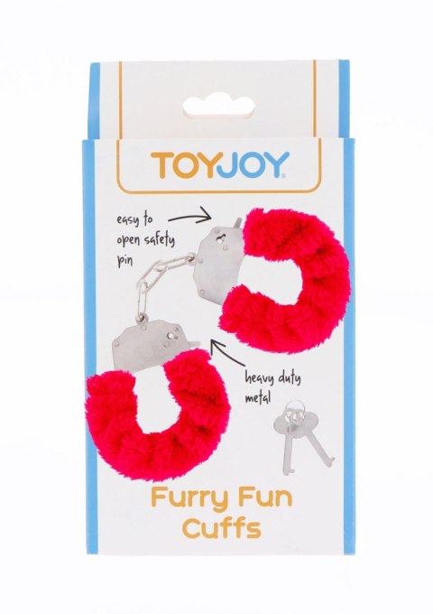 TOYJOY Furry Fun Cuffs Red