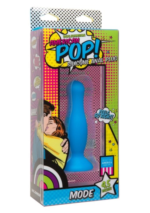 Doc Johnson Plug-AMERICAN POP MODE 4,5 INCH BLUE