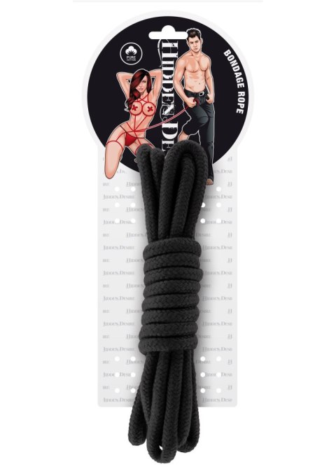 Hidden Desire Bondage Rope 3M Black