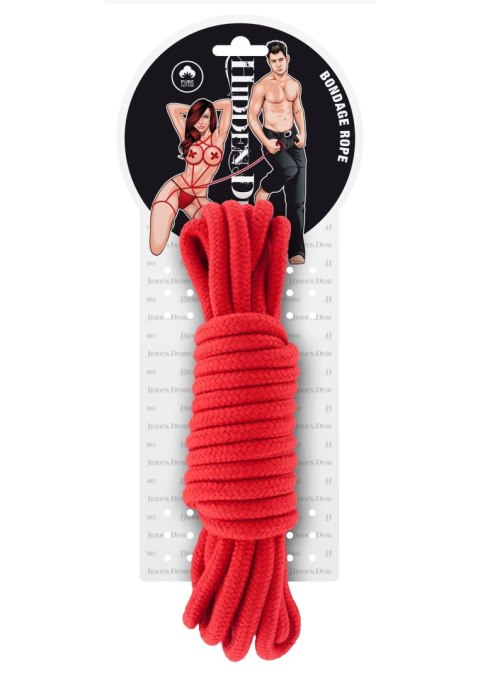 Hidden Desire Bondage Rope 5M Red