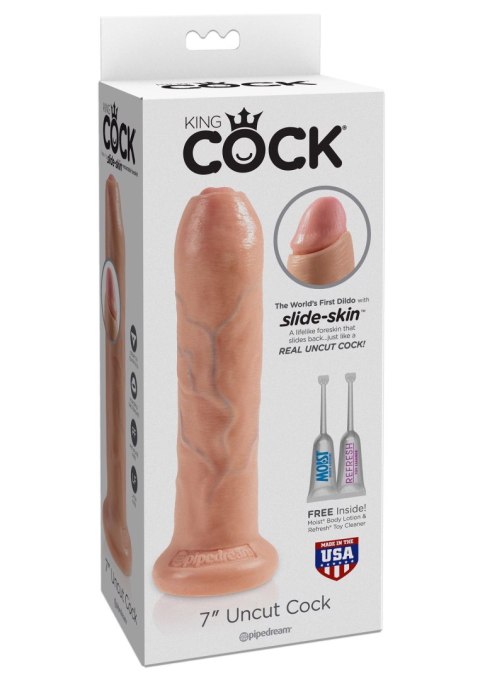 Pipedream Cock 7 Inch Uncut Light skin tone