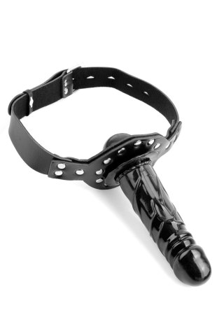 Pipedream Deluxe Ball Gag with Dildo Black