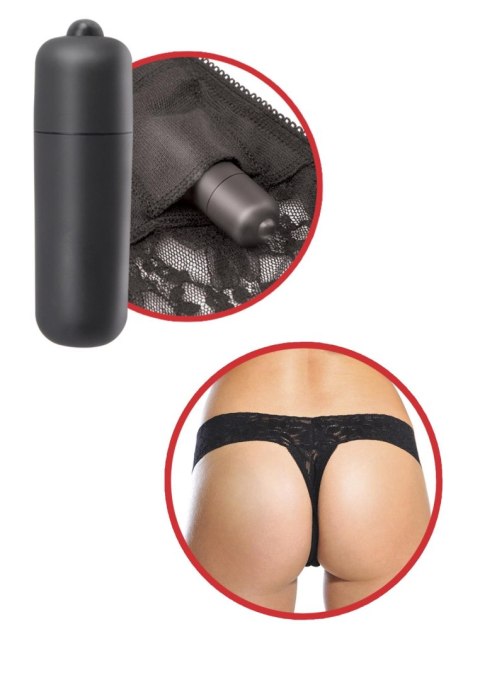 Pipedream Hanky Spank Me Vibrating Panty Black