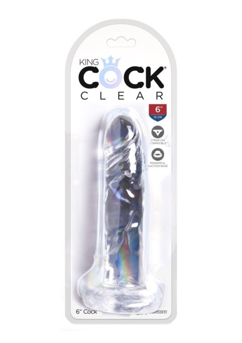 Pipedream King Cock 6 Inch Cock Transparent