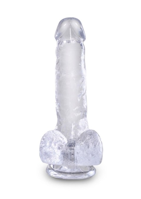 Pipedream King Cock 6 Inch Cock w Balls Transparent