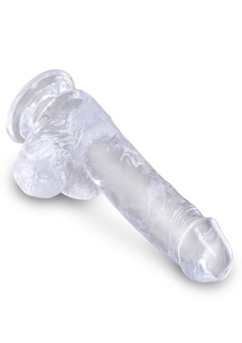 Pipedream King Cock 6 Inch Cock w Balls Transparent