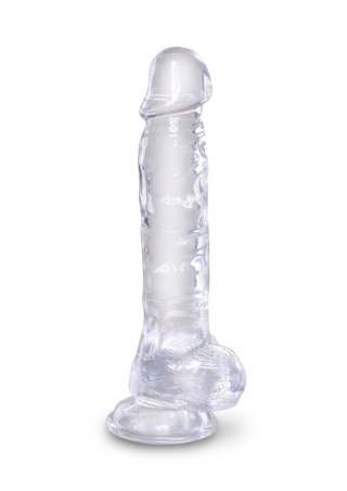 Pipedream King Cock 8 Inch Cock w Balls Transparent