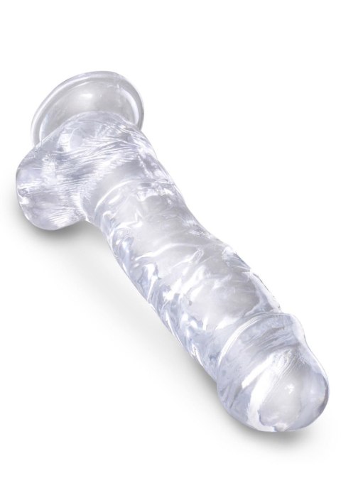 Pipedream King Cock 8 Inch Cock w Balls Transparent