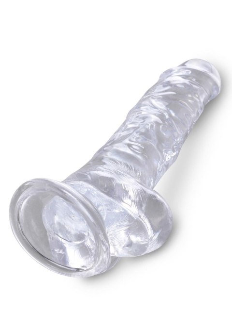 Pipedream King Cock 8 Inch Cock w Balls Transparent