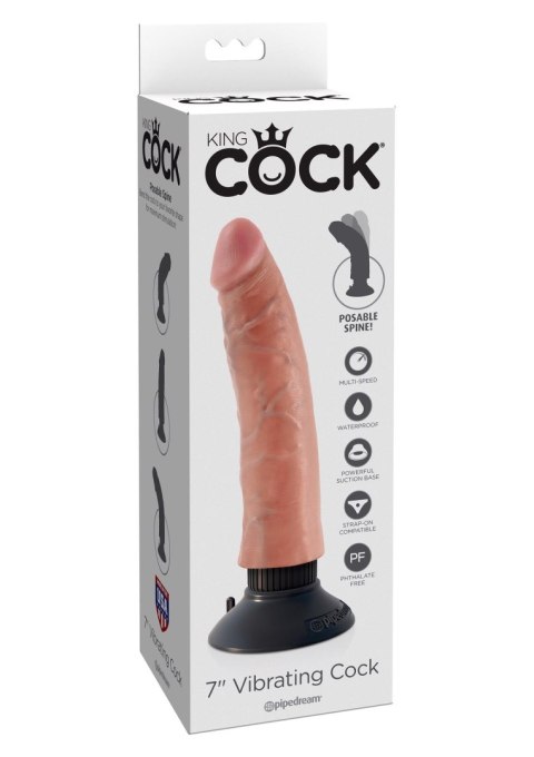 Pipedream Vibrating Cock 7 Inch Light skin tone