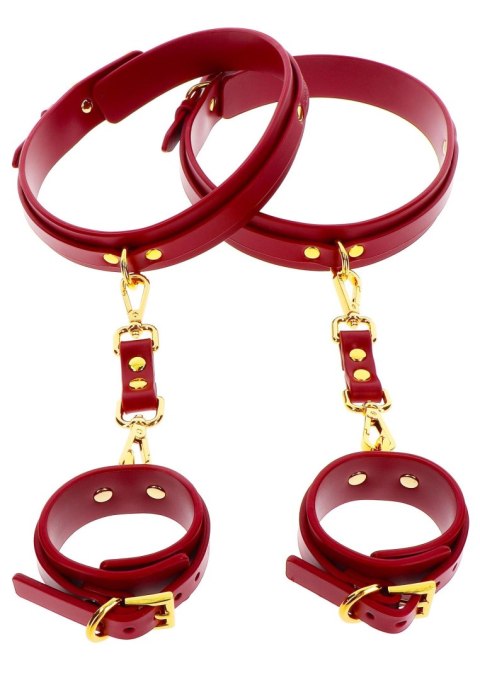 Taboom Wrist To Thigh Cuff Set Red