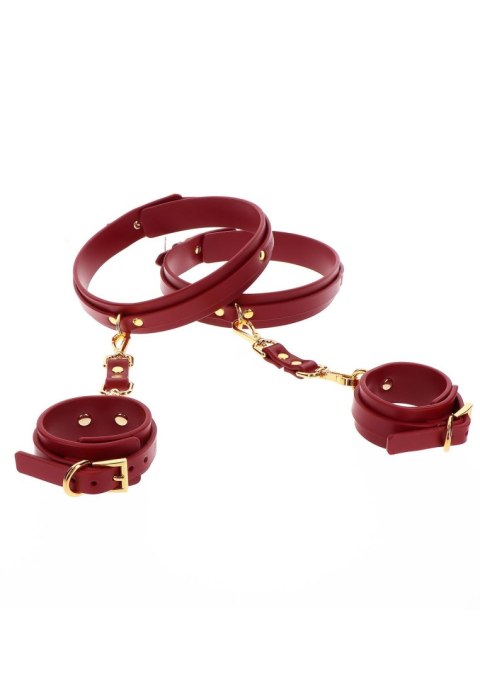 Taboom Wrist To Thigh Cuff Set Red