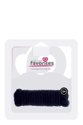 Dream Toys ALL TIME FAVORITES LOVE ROPE - 5M BLACK