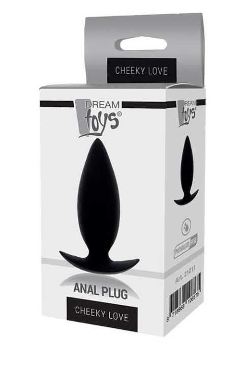 Dream Toys CHEEKY LOVE ANAL plug, korek analny SMALL BLACK