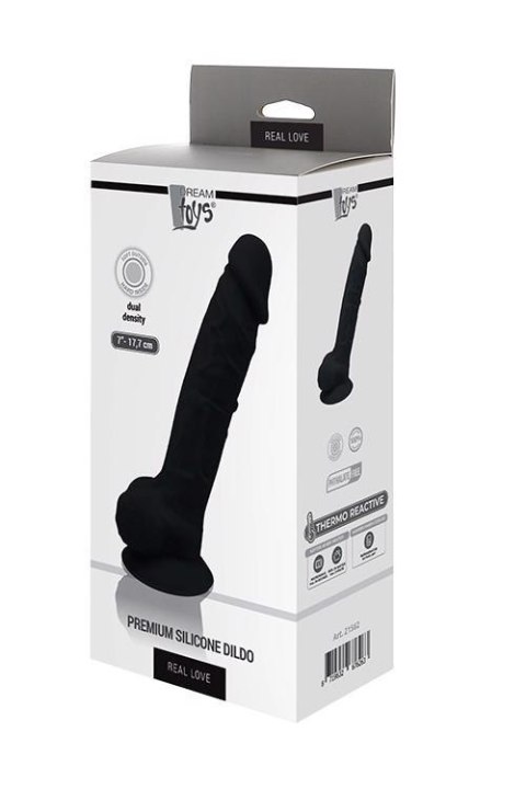 Dream Toys REAL LOVE DILDO 7INCH BLACK