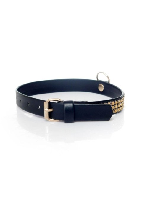 Fetish Boss Series Fetish Boss Series Collar with crystals 2 cm gold