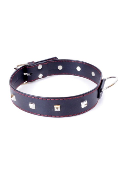 Fetish Boss Series Fetish Boss Series Collar with studs 3 cm Red Line