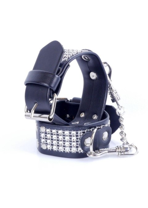 Fetish Boss Series Fetish Boss Series Handcuffs with cristals 3 cm Silver