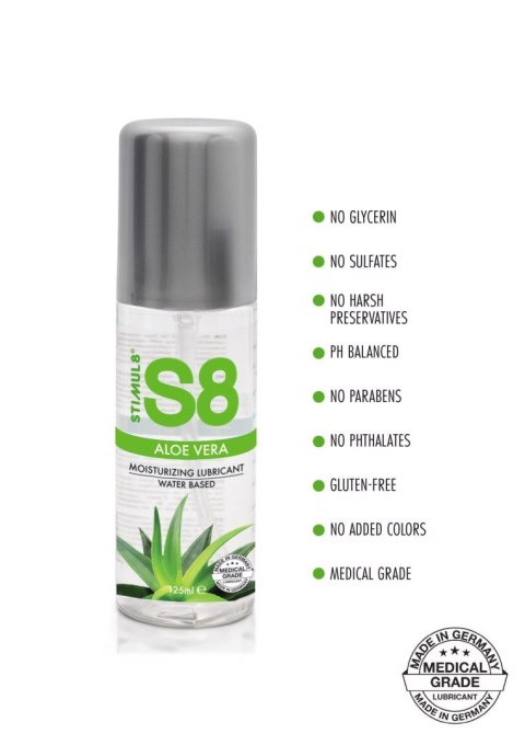 Stimul8 S8 S8 WB Aloe Vera Lube 125ml Aloe Vera