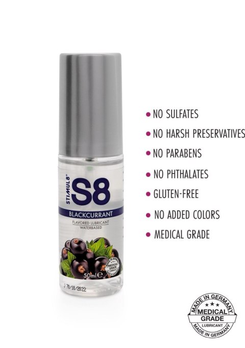 Stimul8 S8 S8 WB Flavored Lube 50ml Blackcurrant