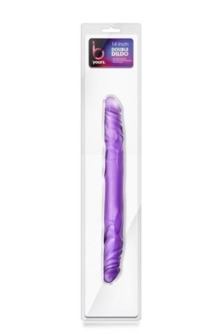 Blush B YOURS 14INCH DOUBLE DILDO PURPLE