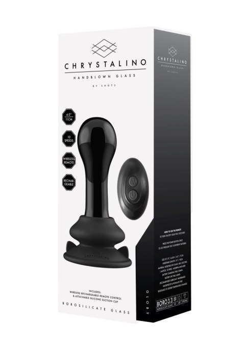 Chrystalino Globy - With Suction Cup and Remote - 10 Speed - Black