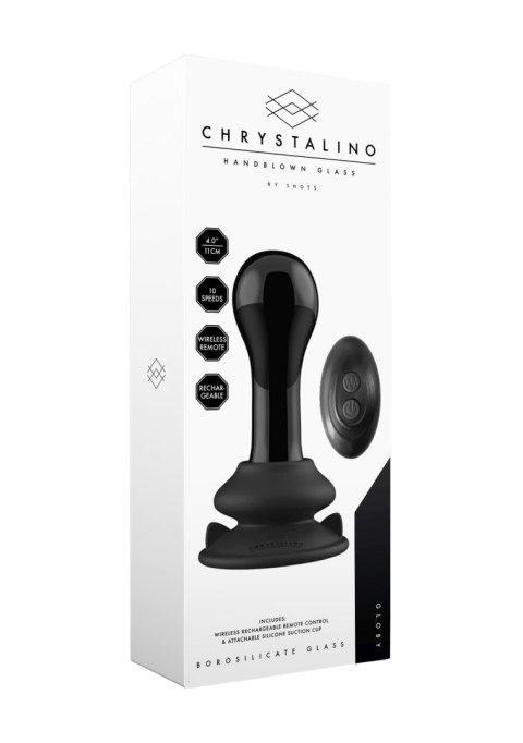 Chrystalino Globy - With Suction Cup and Remote - 10 Speed - Black