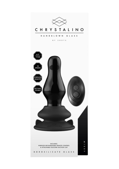 Chrystalino Missy - With Suction Cup and Remote - 10 Speed - Black