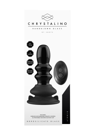 Chrystalino Ribbly - With Suction Cup and Remote - 10 Speed - Black