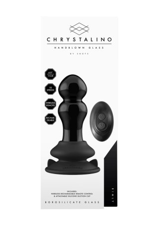 Chrystalino Rimly - With Suction Cup and Remote - 10 Speed - Black