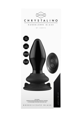 Chrystalino Stretchy - With Suction Cup and Remote - 10 Speed - Black