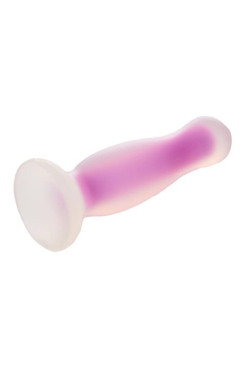 Dream Toys RADIANT SOFT SILICONE GLOW IN THE DARK PLUG MEDIUM PURPLE