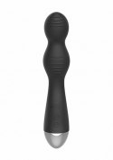 ElectroShock Remote Controlled E-Stim & Vibrating G/P-Spot Vibrator - Black