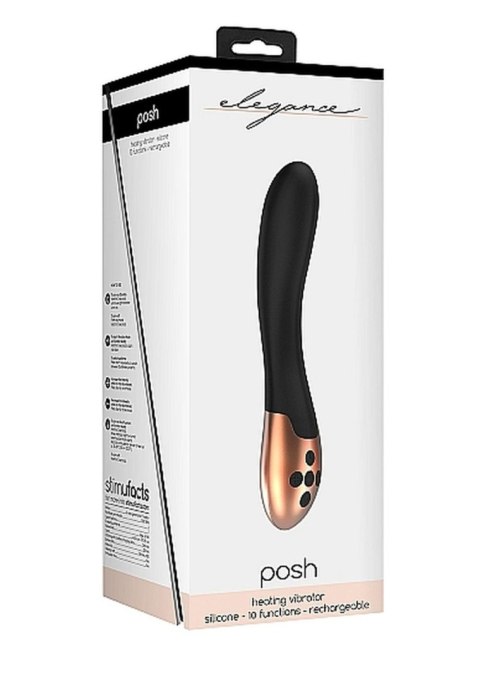 Elegance Heating Vibrator - Posh - Black