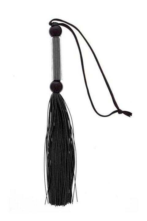 Guilty Pleasure BDSM GP SILICONE FLOGGER WHIP BLACK