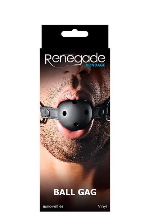 NS Novelties RENEGADE BONDAGE BALL GAG BLACK