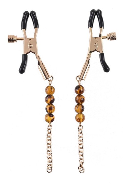 Sportsheets SPORTSHEETS AMBER BEADED NIPPLE CLAMPS