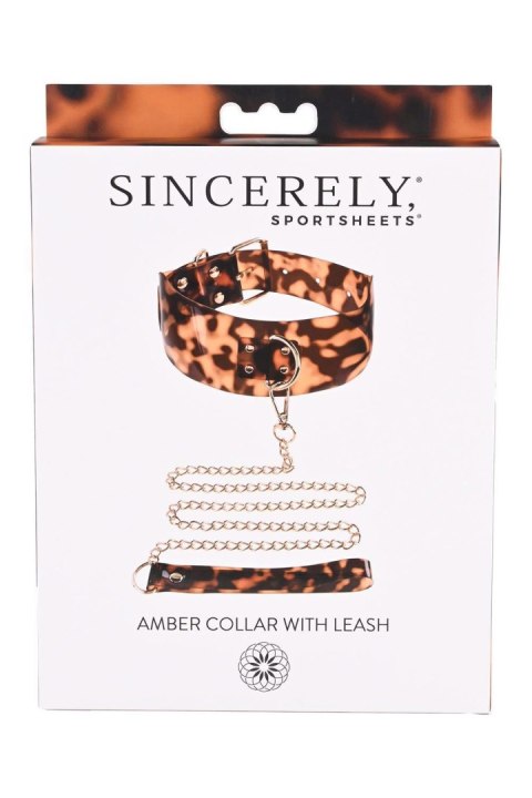 Sportsheets SPORTSHEETS AMBER COLLAR AND LEASH