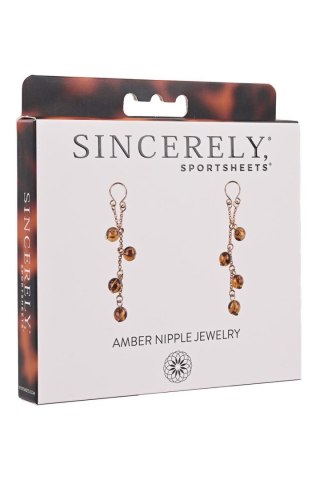 Sportsheets SPORTSHEETS AMBER NIPPLE JEWELRY