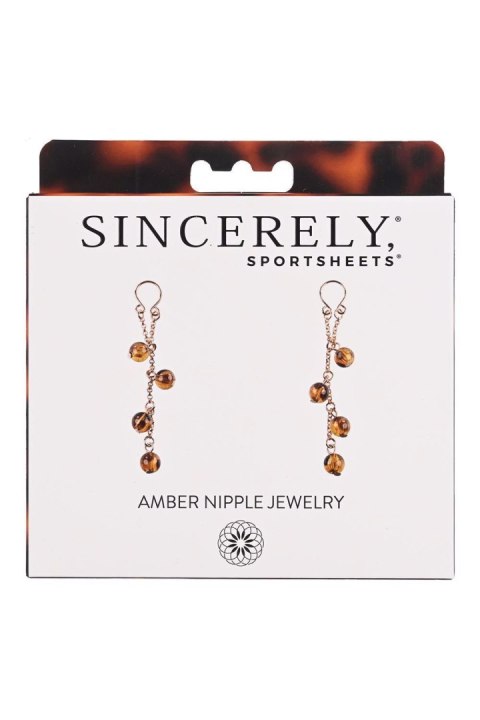 Sportsheets SPORTSHEETS AMBER NIPPLE JEWELRY