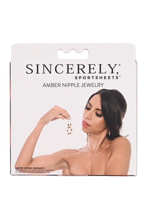 Sportsheets SPORTSHEETS AMBER NIPPLE JEWELRY